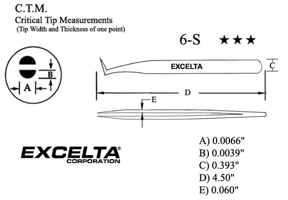 Excelta™ Copolymer Tip Tweezers